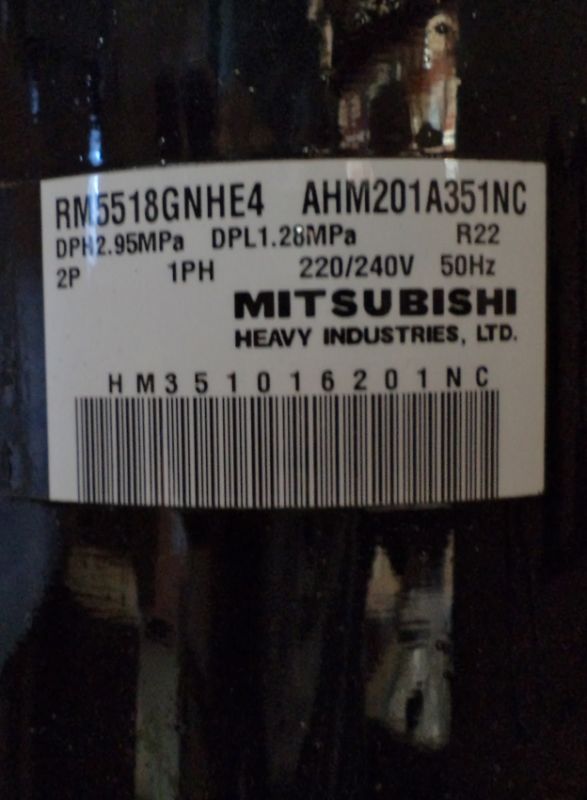 Компресор інверторний Mitsubishi Heavy AHM201A351NC (RM5518GNHE4)