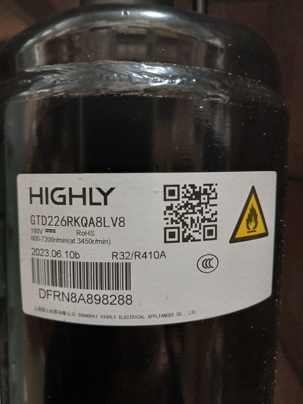 Компрессор инверторный Highly GTD226RKQA8LV8