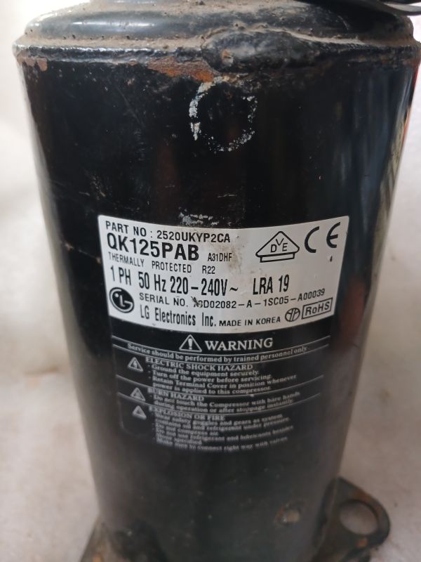 Компрессор ротационный LG QK125PAB(7000BTU)