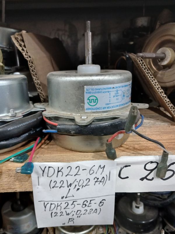 Двигун вентилятора зовнішнього блоку кондиціонера YDK22-6M